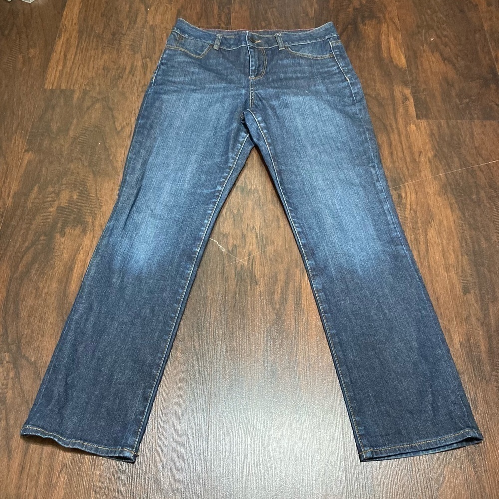 TALBOTS HERITAGE straight leg ankle length jeans size 10 or 30 euc